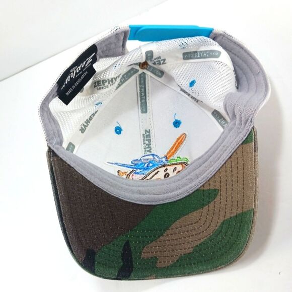 Zephyr Fresno Grizzlies Mascot Parker Camo/Mesh  Hat/Cap Taco Truck Throwdown.. - Picture 4 of 10